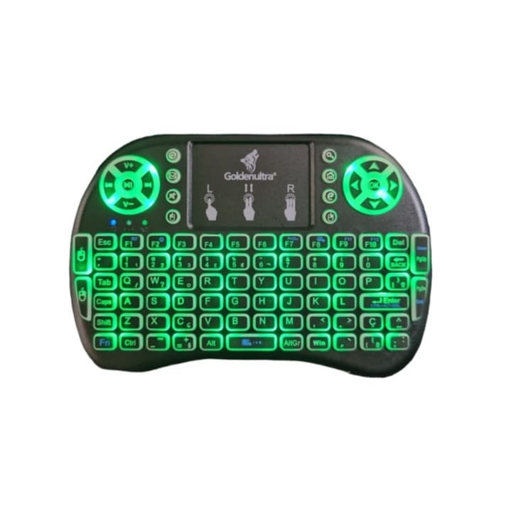 Mini Teclado Controle Bluetooth Wireless Multiuso Para Smart Tv Goldenultra