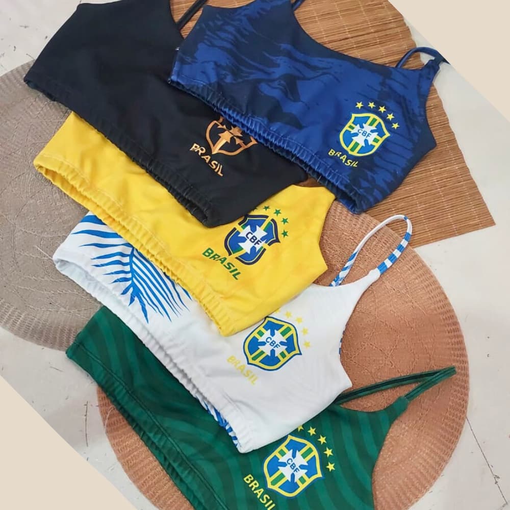Cropped Top Feminino Personalizado Copa 2026