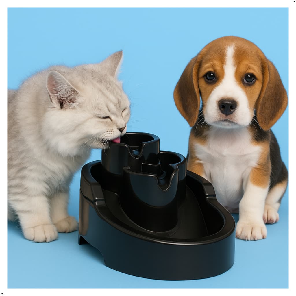 Bebedouro Fonte de Água Elevado Automático Filtro Cascata Pets Cachorros Gatos