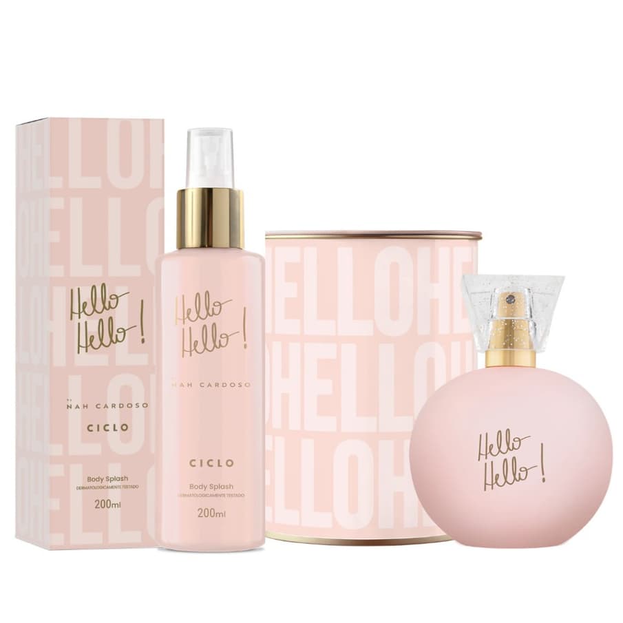 Ciclo Hello Hello Nah Cardoso Kit Deo Colonia e Body Splash - 2 Itens