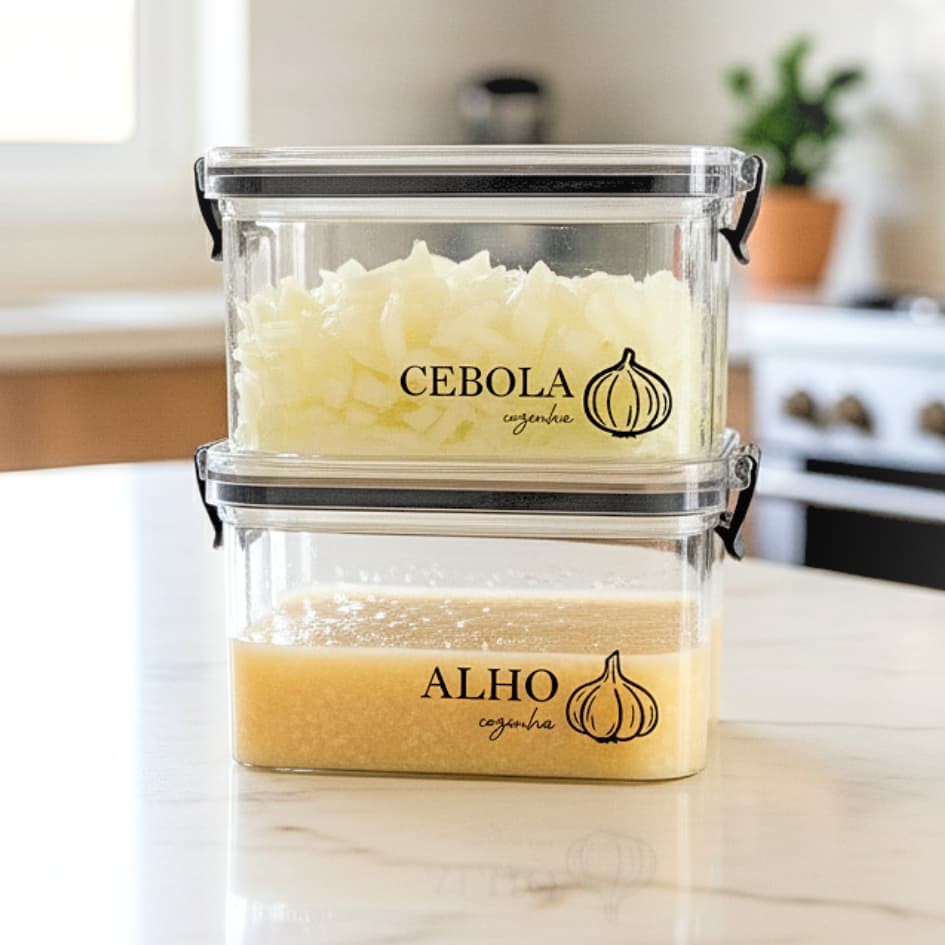 Pote Multiuso com Vedação Hermética e Click 460ml/950ml – Porta Mantimento, Freezer, Despensa, Geladeira