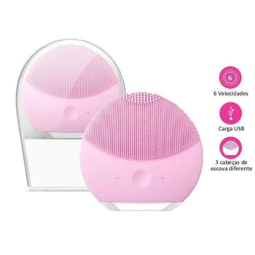 Esponja Eletrica Massageador Forever Limpeza Facial Rosto Recarregavel